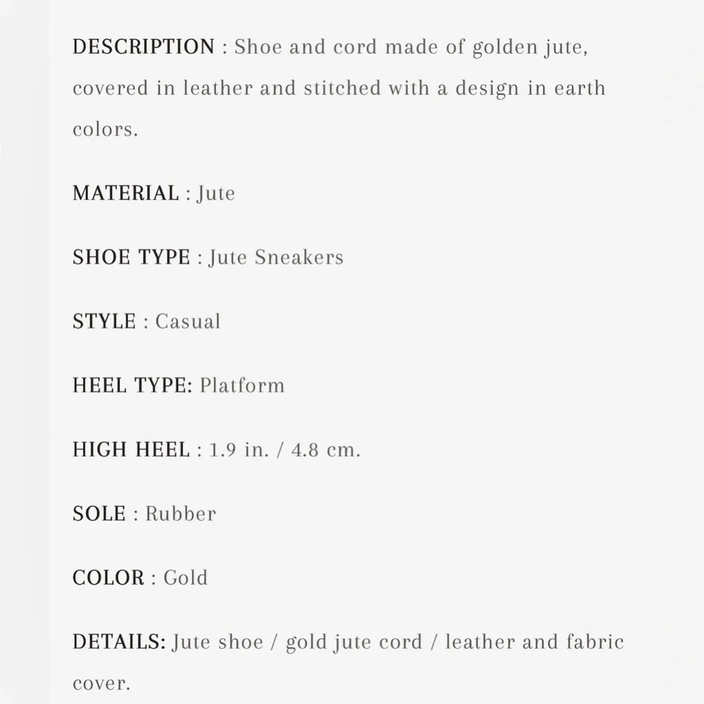 Jute Grass Platform Casual Sneakers